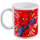 Кружка сублимация, красный, 350 мл "Мой герой", Человек-паук - фото 6312732