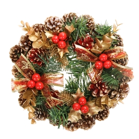 Венок новогодний d-23 см 