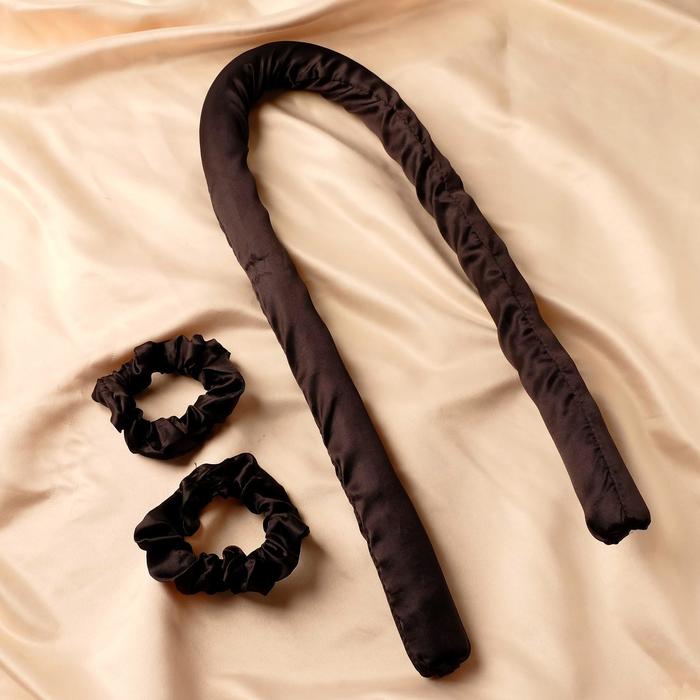 Ободок для создания локонов "Скарлет" 90х3 см, чёрный - Фото 1