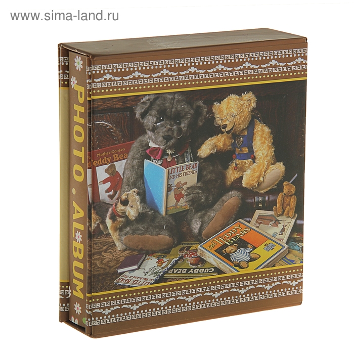 Фотоальбом на 80 фото 10х15 см "Мишки на крыльях любви" в коробке, МИКС 17,5х15,8х4,4 см - Фото 1