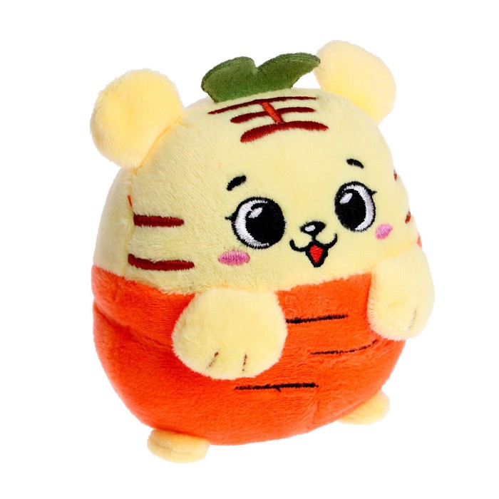 Музыкальная игрушка «Весёлые фруктики», тигренок, звук, цвет оранжевый 51380