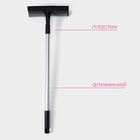 Щётка для окон Доляна, телескопической ручка 60(97) см, водосгон 20 см, насадка из поролона 20×8 см - Фото 2