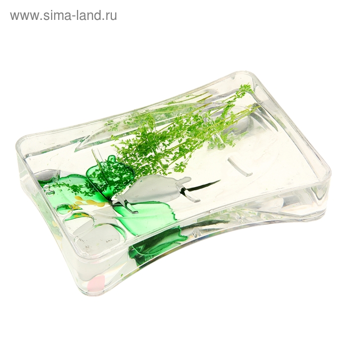 Мыльница "Зеленая сказка", прямоугольная - Фото 1