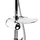 УЦЕНКА Душевая система ZEIN Z1002, тропическая и ручная лейка, шланги, стойка, мыльница - фото 13243102