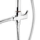 УЦЕНКА Душевая система ZEIN Z1002, тропическая и ручная лейка, шланги, стойка, мыльница - фото 13243103