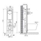 Инсталляция OLI 80 Sanitarblock 300572mRi00, для подвесного унитаза, кнопка смыва River - Фото 2