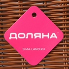 Корзинка для подачи Доляна «Огайо», 25×25×8 см, квадратная, коричневая - Фото 6