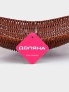 Корзинка для фруктов и хлеба Доляна «Огайо», 31×31×8.5 см, квадратная, пластик, плетёная, коричневая 6937787 Корзинка для фруктов и хлеба Доляна «Огайо», 31×31×8.5 см, квадратная, пластик, плетёная, коричневая 6937787