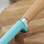 Ложка кулинарная с прорезями Доляна «Лагуна», 29 см, цвет голубой - фото 49934621