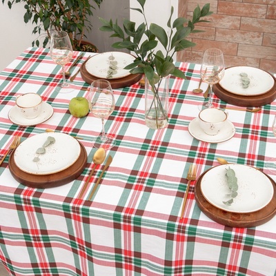 Скатерть «Этель» Holiday decoration, 149×250 см, хлопок 100%, репс 210 г/м²