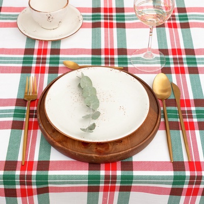 Скатерть «Этель» Holiday decoration, 149×250 см, хлопок 100%, репс 210 г/м²