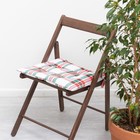 Подушка на стул "Этель" Нoliday decoration 42х42х7см, 100%хл, репс 210 г/м2 - фото 1618176