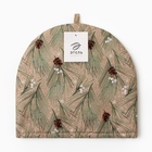 Грелка на чайник Этель Spruce branches 28×28 см, 100% хлопок, саржа 190 г/м² 7321854 - фото 14377849