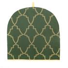 Новогодняя грелка на чайник Этель "Gold ornament" 28х28см, 100%хл, саржа 190 г/м2 - фото 24662147