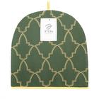 Новогодняя грелка на чайник Этель "Gold ornament" 28х28см, 100%хл, саржа 190 г/м2 - фото 24662149