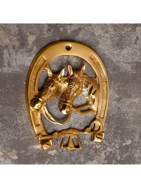 Крючки «Лошади», 16×13×3 см, латунь