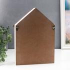 Ключница дерево "Домик - Кофе и чай" 28,5х22х6 см - фото 27992030