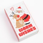 Набор новогодних женских носков KAFTAN "Санта" р. 36-39 (23-25 см), 2 пары 7065215