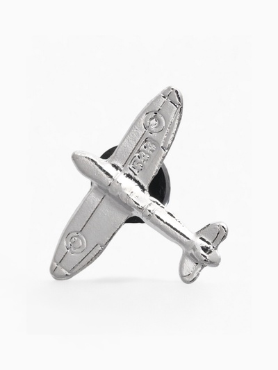Значок «Самолёт», цвет серебро