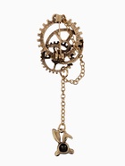 Брошь «Сказочный кролик и шестерёнки», цвет чернёное золото - Фото 2