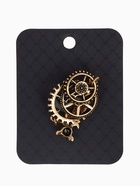 Брошь «Сказочный кролик и шестерёнки», цвет чернёное золото - Фото 4