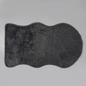

Коврик для ванной Доляна «Шкурка», 60×100 см, цвет серый