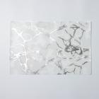 Салфетка сервировочная на стол «Мрамор», 45?30 см, цвет белый (комплект 6 шт) - фото 24574341