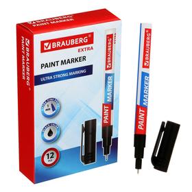 Маркер-краска (лаковый) 1.0 мм BRAUBERG EXTRA, черный, улучш нитро-основа, алюм/корп 151960