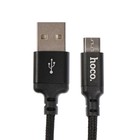 Кабель Hoco X14 Times Speed, microUSB - USB, 2 А, 1 м, черный - фото 6485972
