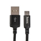 Кабель Hoco X14 Times Speed, microUSB - USB, 2 А, 1 м, черный - Фото 2