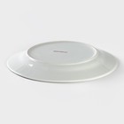 Тарелка керамическая обеденная Доляна «Мадонна», d=23 см, цвет белый - Фото 3