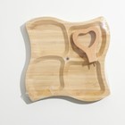 Менажница Доляна Windows, 19,5×19,5 см, бамбук - фото 24514817