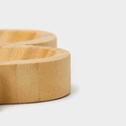 Менажница Доляна «Цветок», 19.5×19.5 см, 4 секции, бамбук - Фото 8