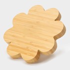 Менажница Доляна «Цветок», 19.5×19.5 см, 4 секции, бамбук - Фото 9