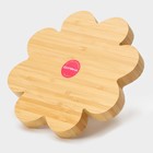 Менажница Доляна «Цветок», 19.5×19.5 см, 4 секции, бамбук - Фото 10