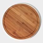 Блюдо для подачи с крышкой Heaven, d=33 см, бамбук, стекло, цвет МИКС - Фото 5