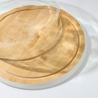 Блюдо для подачи с крышкой Heaven, d=30 см, бамбук, стекло, цвет МИКС - Фото 3