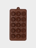 Форма для конфет и шоколада «Дольче», силикон, 20×11×1.8 см, 15 ячеек, коричневая - Фото 3