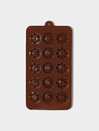 Форма для конфет и шоколада «Дольче», силикон, 20×11×1.8 см, 15 ячеек, коричневая - Фото 4