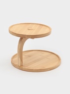 Этажерка для фруктов и десертов Доляна «Бамбук», 2 яруса, 25×19.5 см, бамбук  (артикул 7183585)  большой выбор товаров оптом и в розницу по низким ценам с доставкой