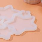 Форма для леденцов новогодняя Доляна «Звёзды», силикон, 15.5×13.5×0.7 см, 6 ячеек, прозрачная - Фото 2