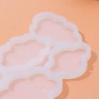 Форма для леденцов «Облачка», силикон, 15×10,5×0,7 см, 5 ячеек, цвет белый - Фото 4