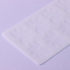 Форма для шоколада «Веер», силикон, 8 ячеек, 20×13×0.1 см, прозрачная - Фото 2