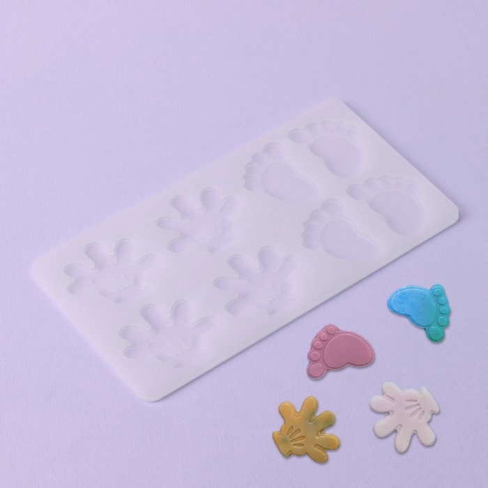 Форма для шоколада «Следопыт», силикон, 8 ячеек, 19.5×10.5×0.4 см, прозрачная - Фото 1