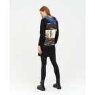 Толстовка женская, цвет чёрный/индиго размер 46 - фото 49412222