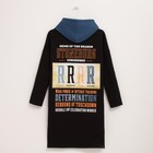 Толстовка женская, цвет чёрный/индиго размер 46 - фото 49412228