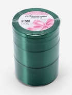 Атласная лента, набор 5 шт., 6/10/20/40/50 мм, 23±1 м, изумрудная №128 - Фото 5