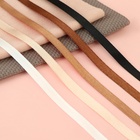 Атласная лента, набор 5 шт., 6 мм, 23±1 м, бежевый, коричневый - Фото 2