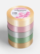 Атласная лента, набор 5 шт. «Тёплый день», 20 мм, 23±1 м - Фото 6