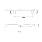 Ручка скоба "Нож" CAPPIO, м/о 76  мм, цвет черный - фото 807747175